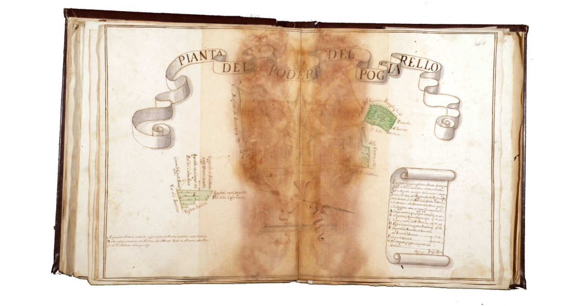 Pianta del podere del Poggiarello