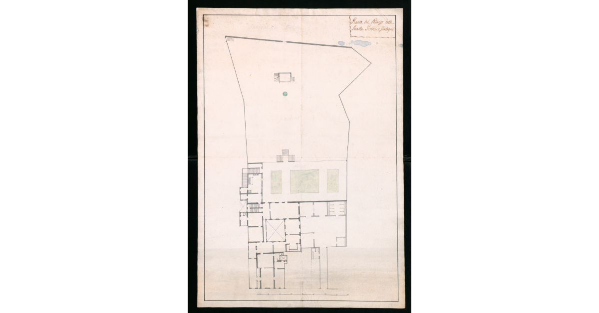 Pianta del Palazzo delle Sorelle Gerini e Guadagni