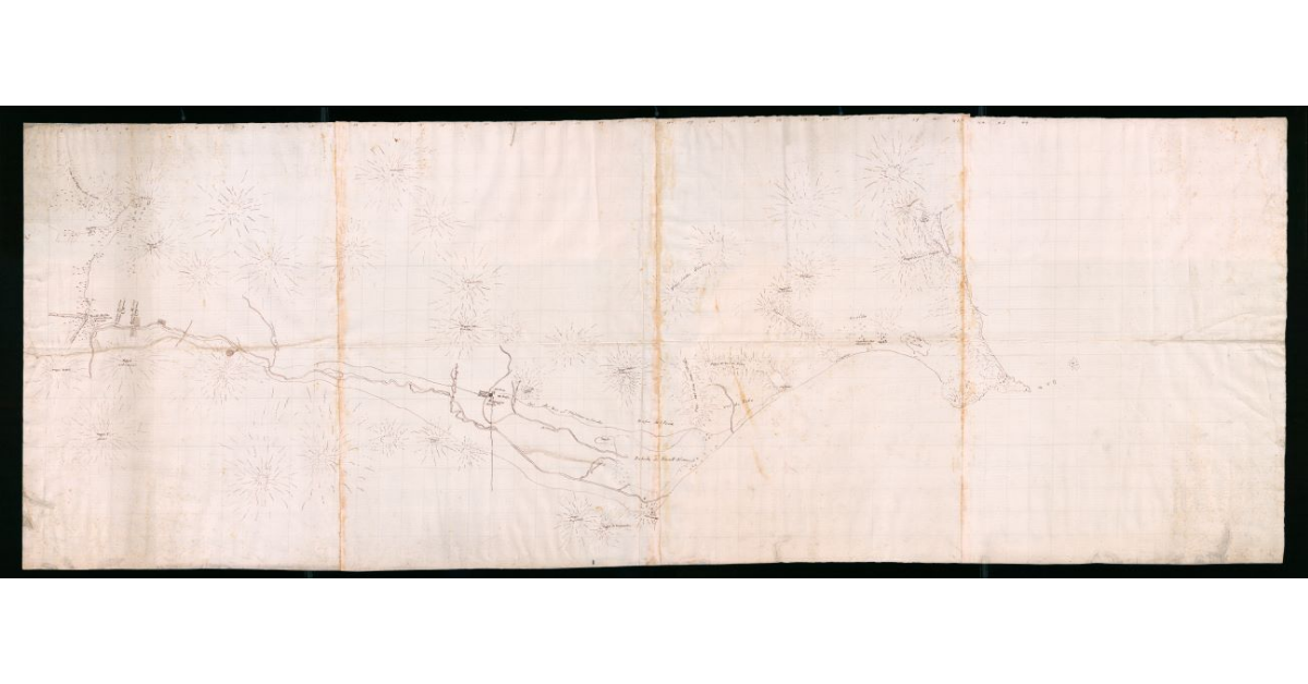 [Carta schematica del territorio dell'Alma compreso tra Tirli e Gualdo]