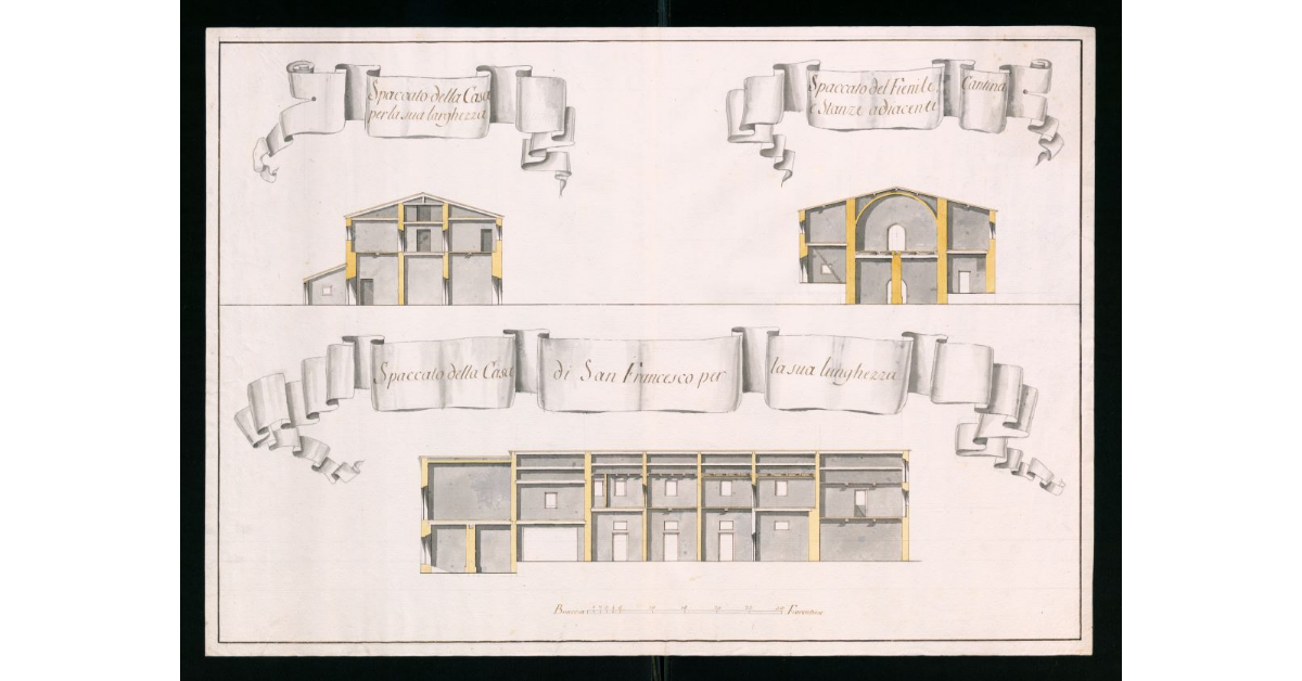 [Spaccati della nuova casa di San Francesco]