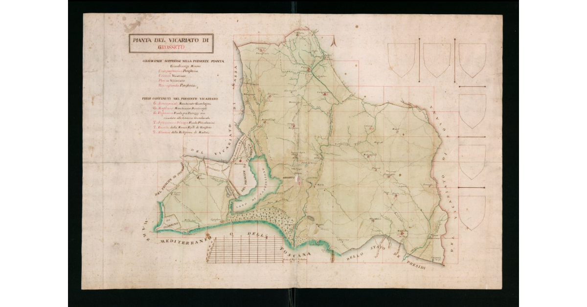 Pianta del Vicariato di Grosseto