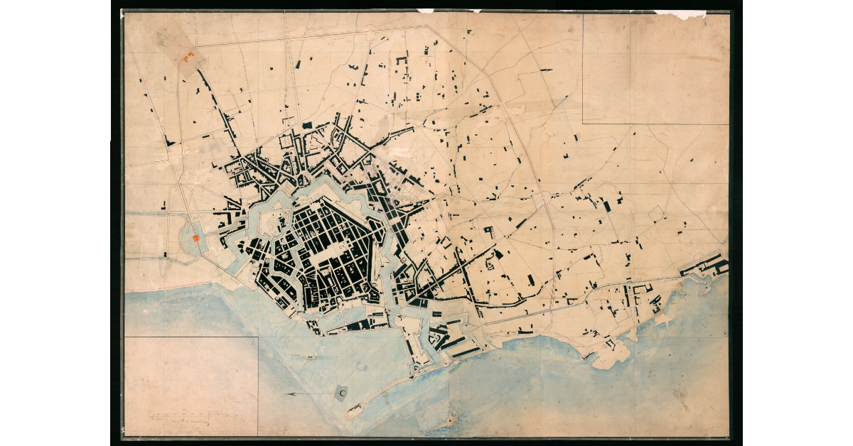 [Pianta della città di Livorno fino al Lazzaretto di S.Leopoldo]