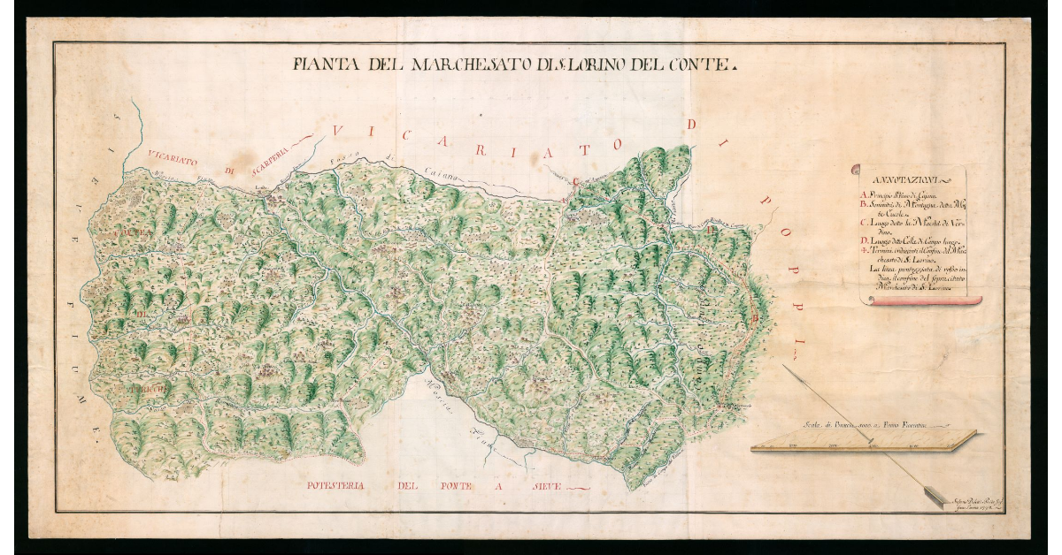 Pianta del Marchesato di S.Lorino del Conte