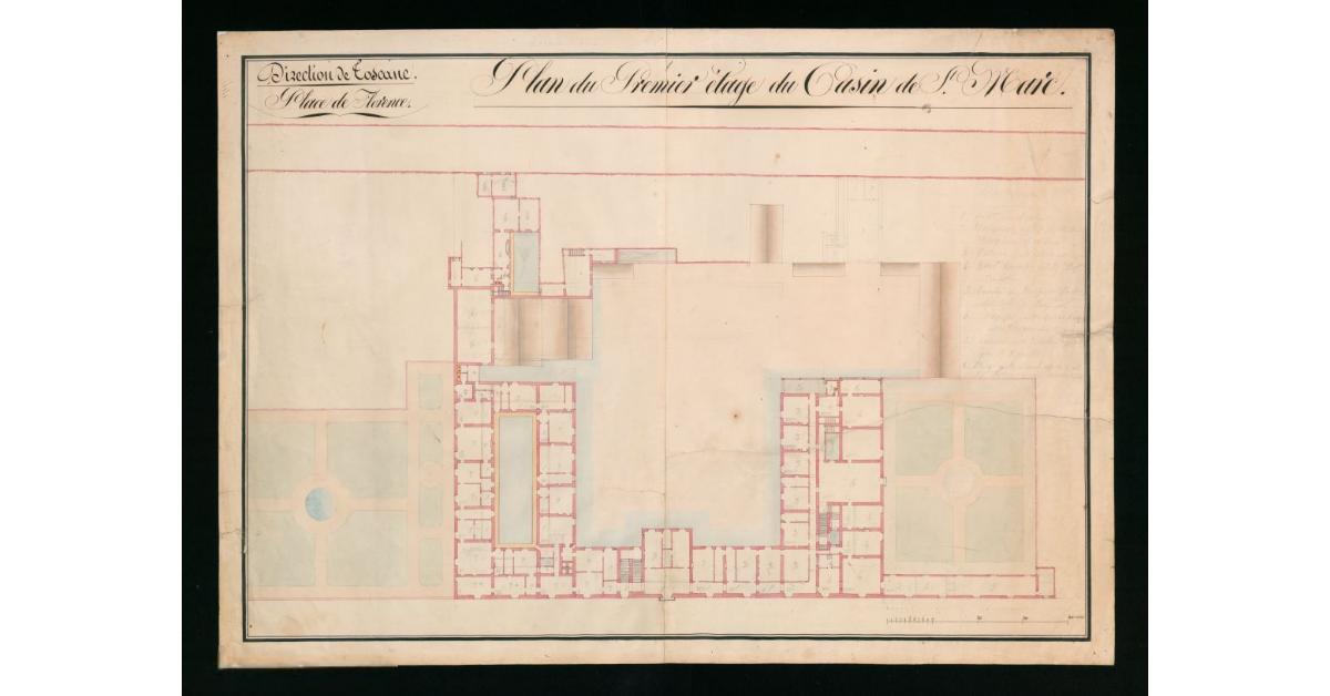 Plan du premier étage du Casin de S.Marc