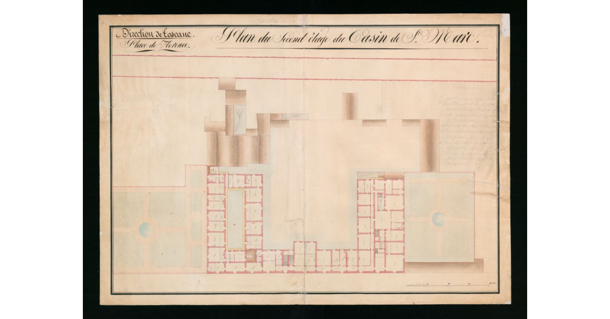 Plan du second étage du Casin de S.Marc