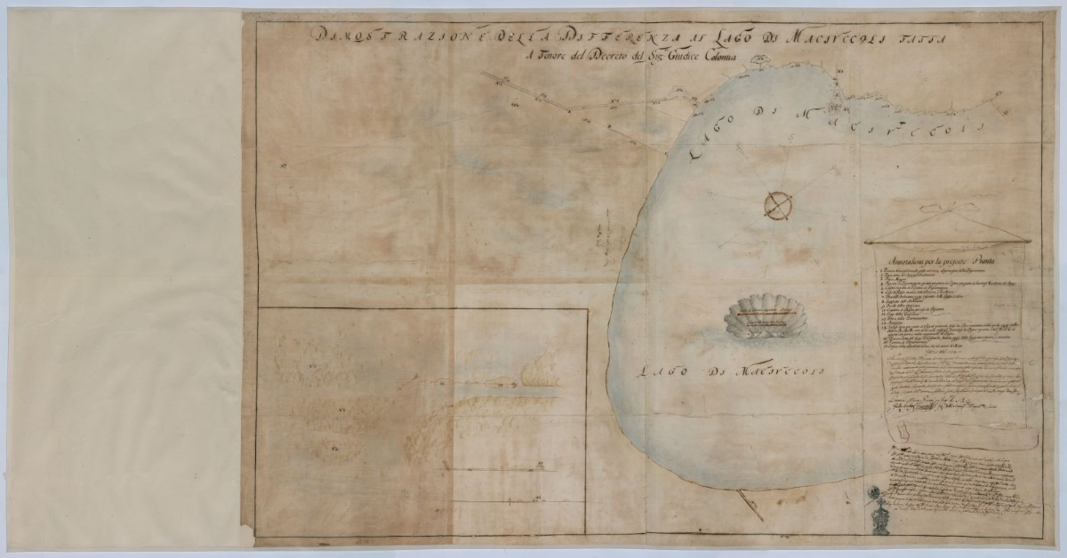 Dimostrazione della differenza al Lago di Maciuccoli fatta a tenore del decreto del Sig.re Giudice Colonna