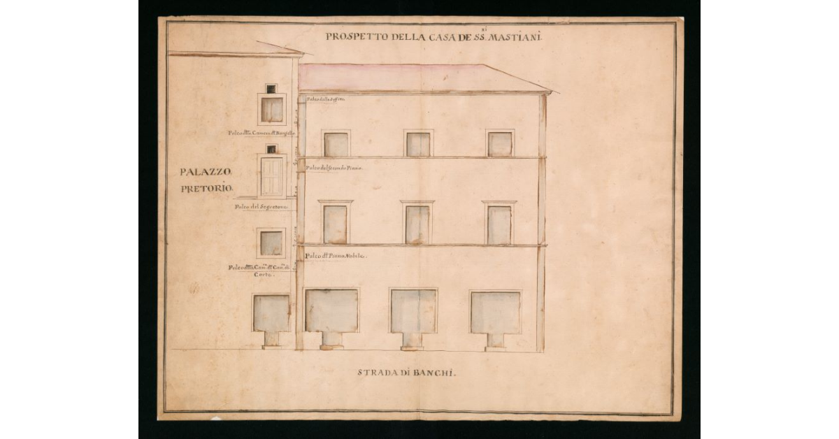 Prospetto della Casa de SS.ri Mastiani