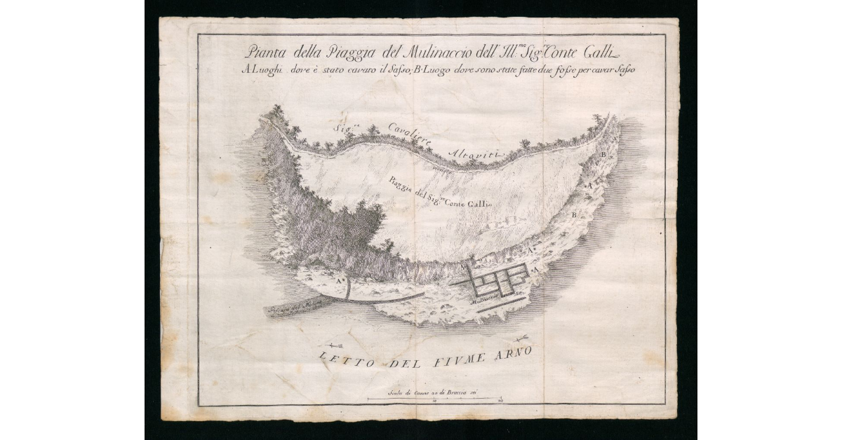 Pianta della Piaggia del Mulinaccio dell'Ill.mo Sig.re Conte Galli