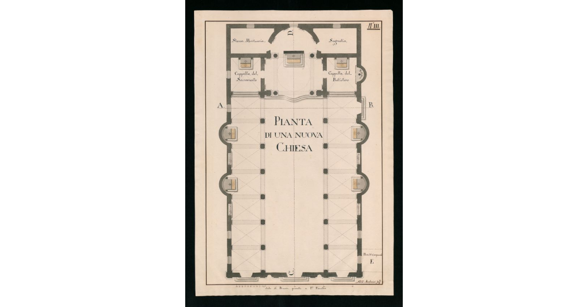 Pianta di una nuova chiesa