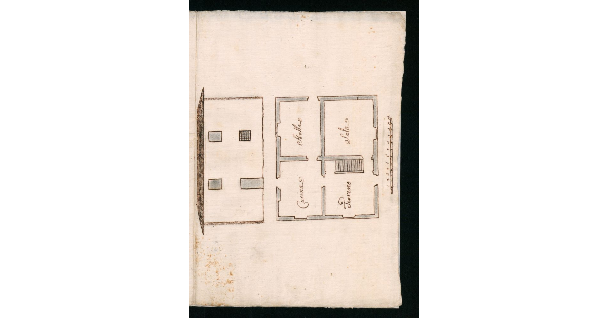 [Pianta, alzato e perizie di lavori da farsi alla villa di S. Martino di Prato di proprietà di Orazio Bardi]