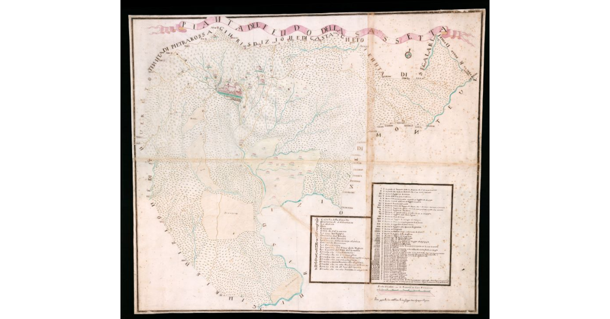 Pianta del feudo della Sassetta