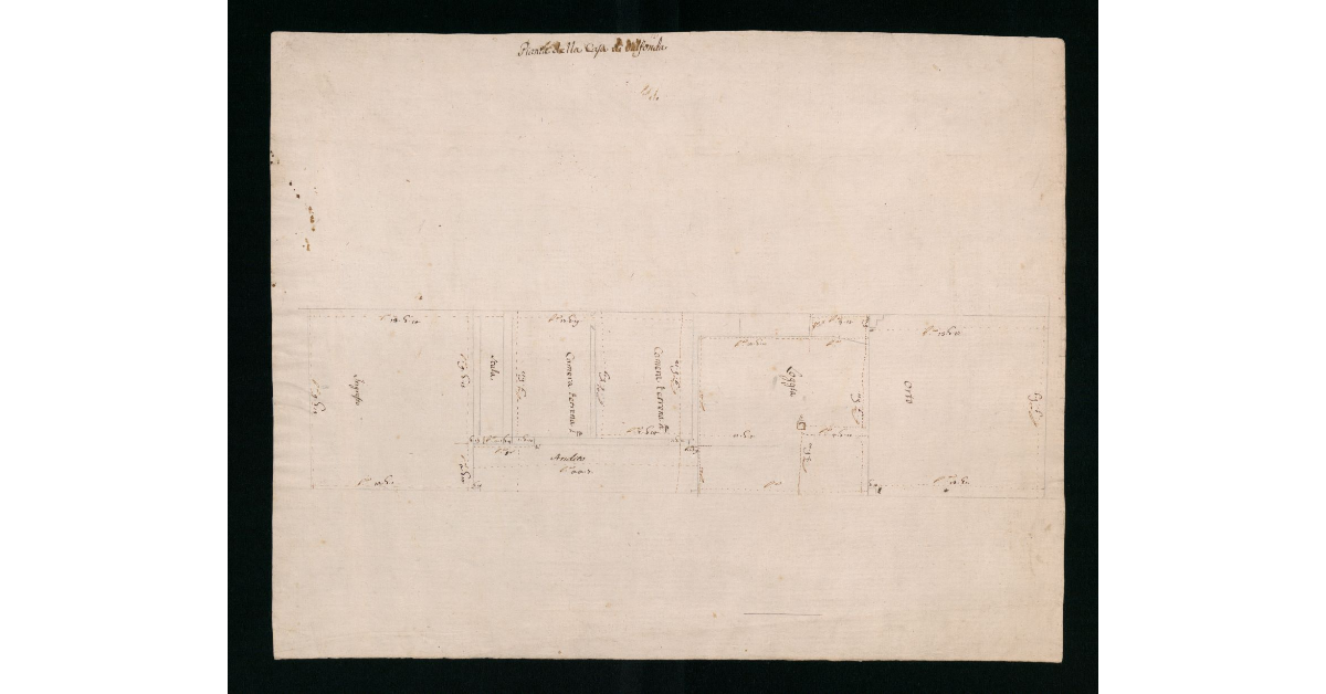 [Pianta della casa di Valfonda]