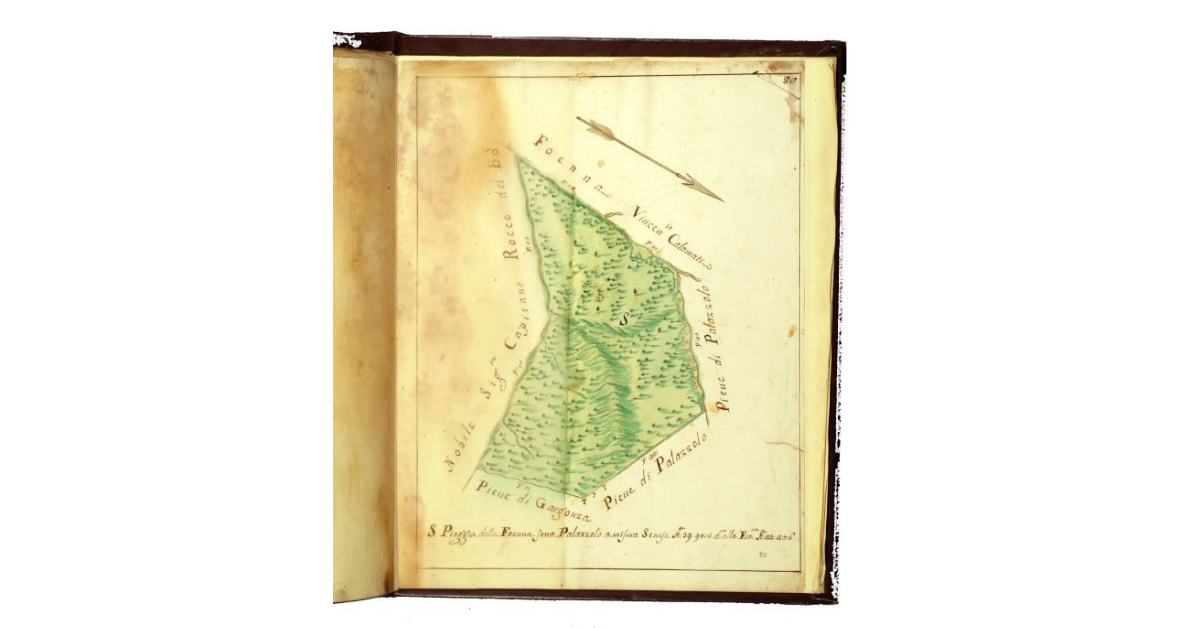 [Pianta della piaggia della Foenna]