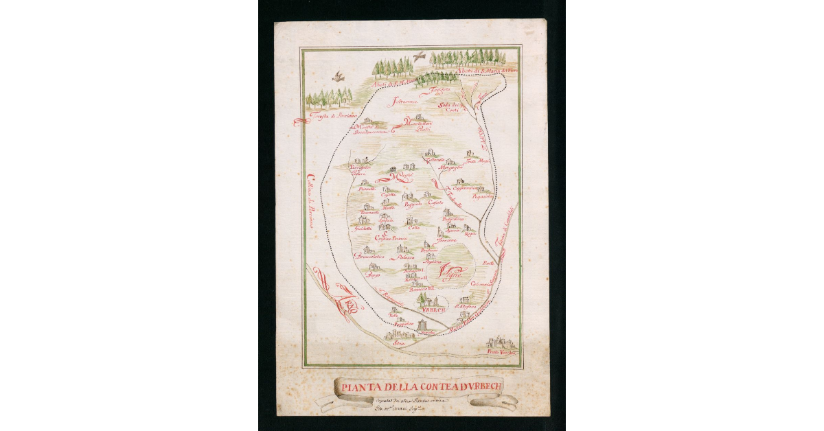 Pianta della Contea d'Urbech