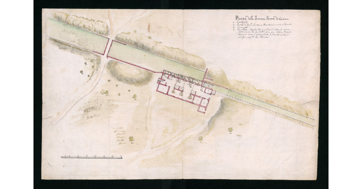 Pianta delle Ferriere Nuove di Cecina