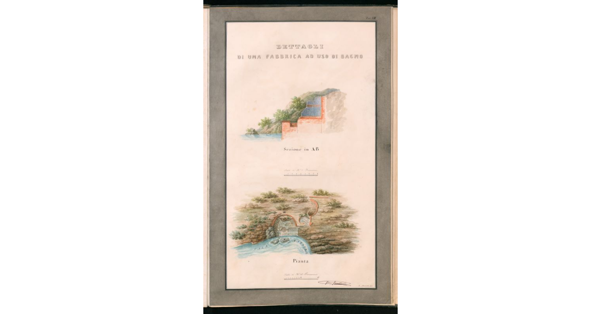 Tav.VIII - Dettagli di una fabbrica ad uso di Bagno