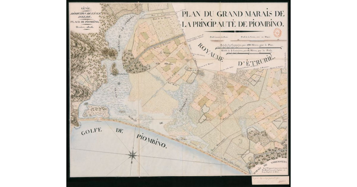Plan du Grand Marais de la Principauté de Piombino