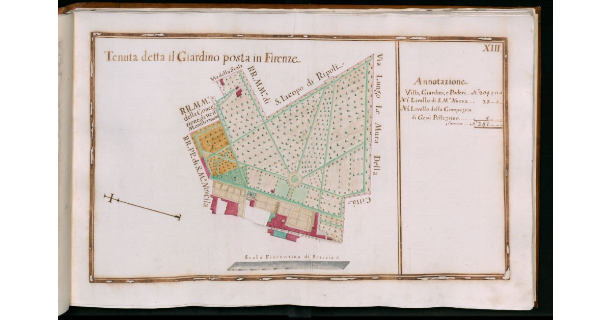Tav.XIII - Tenuta detta il Giardino posta in Firenze