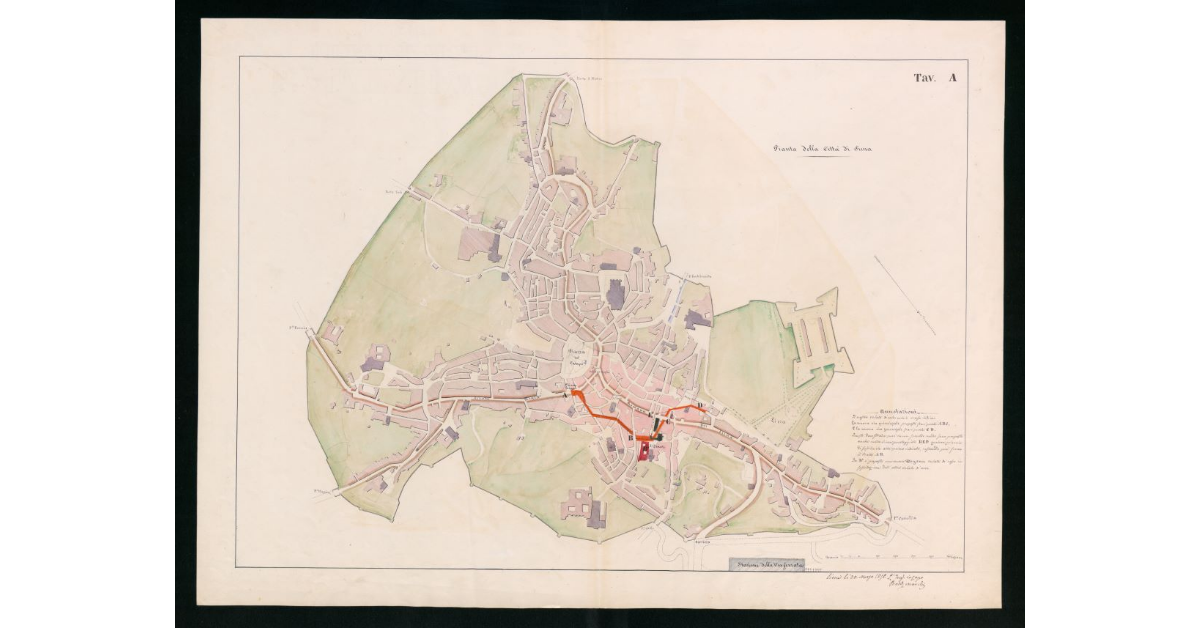 Tav.A - Pianta della Città di Siena