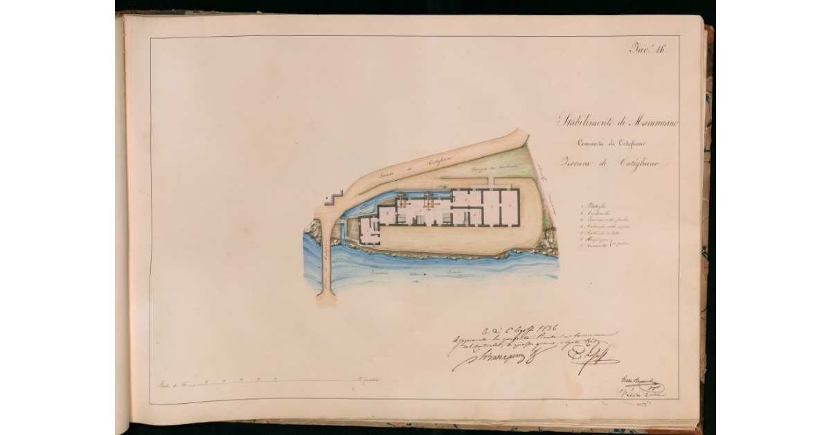 Tav.16 - Stabilimento di Mammiano. Comunità di Cutigliano. Ferriera di Cutigliano