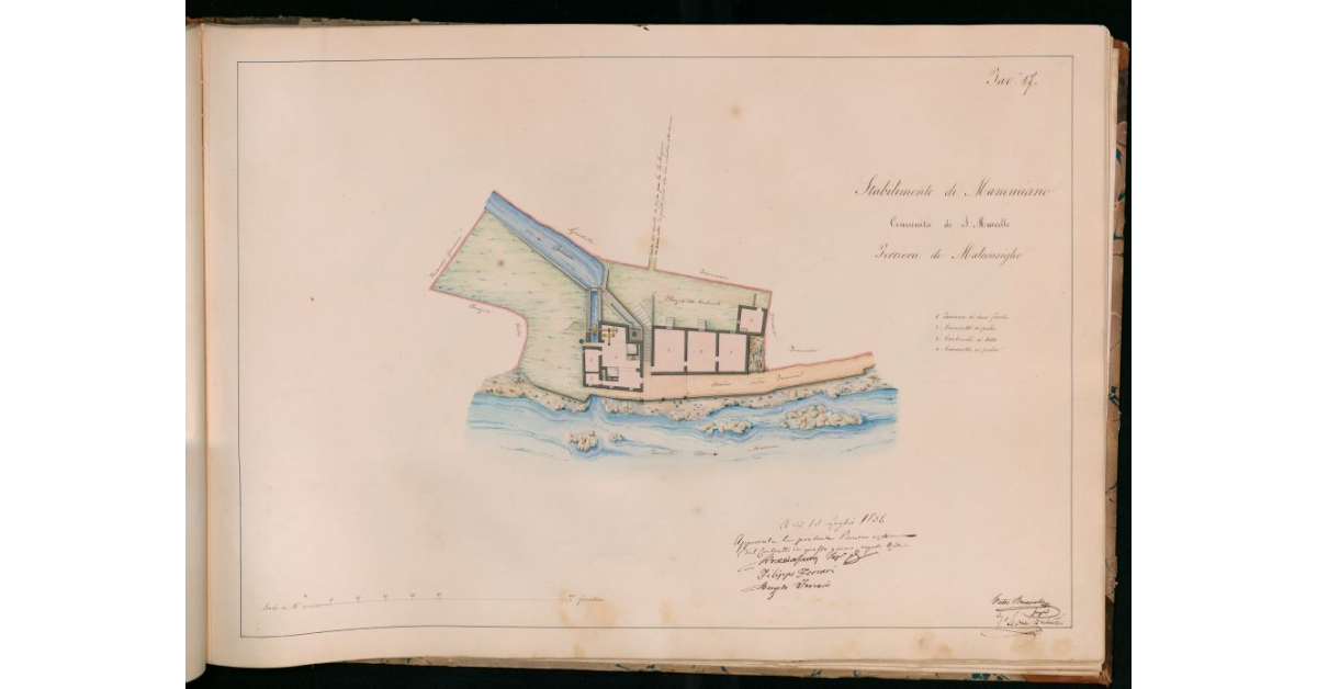 Tav.17 - Stabilimento di Mammiano. Comimità di S.Marcello. Ferriera di Malconsiglio