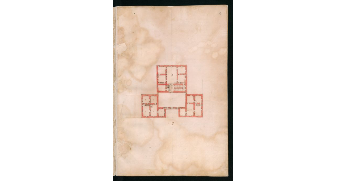 [Pianta del secondo piano del palazzo di Pratolino di S.A.S]