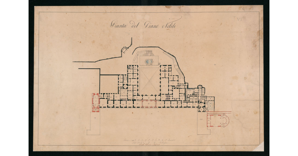 Pianta del Piano Nobile [Palazzo Pitti]