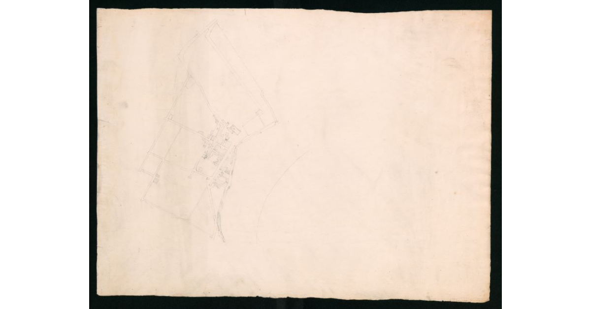 [Sbozzo di pianta catastale relativa a un centro non identificato]