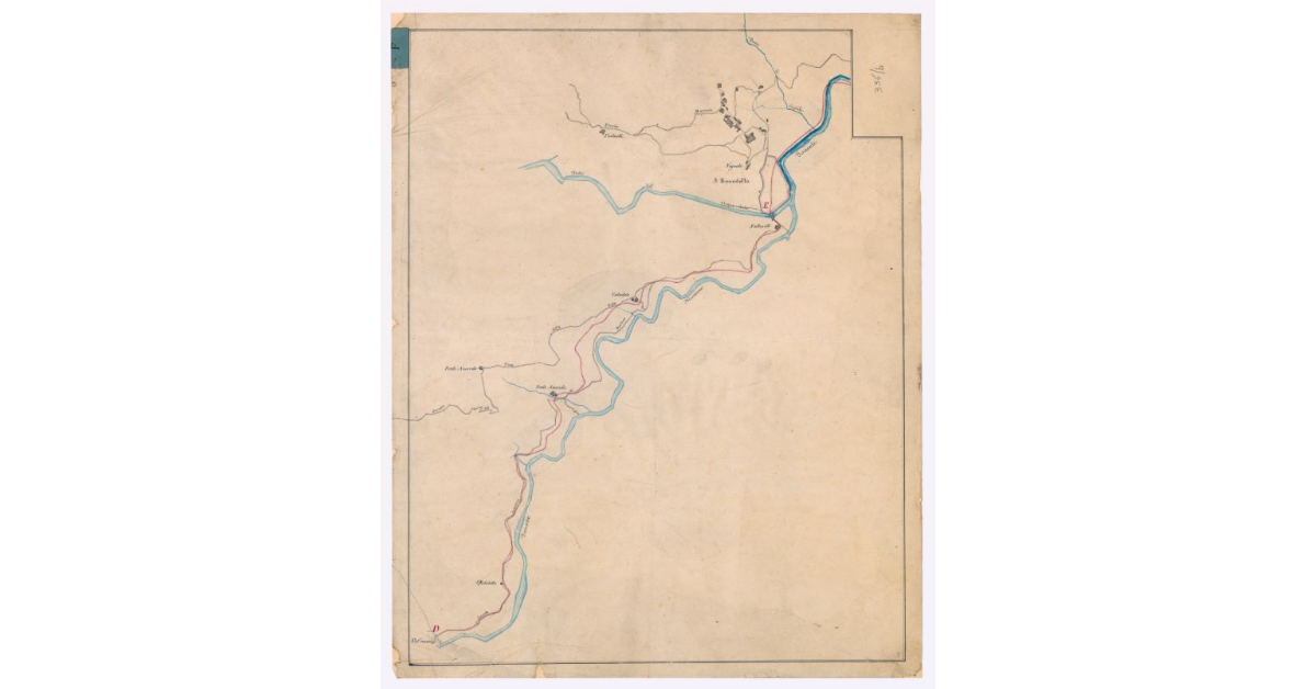 [Sbozzo di mappa catastale. Lettera F]