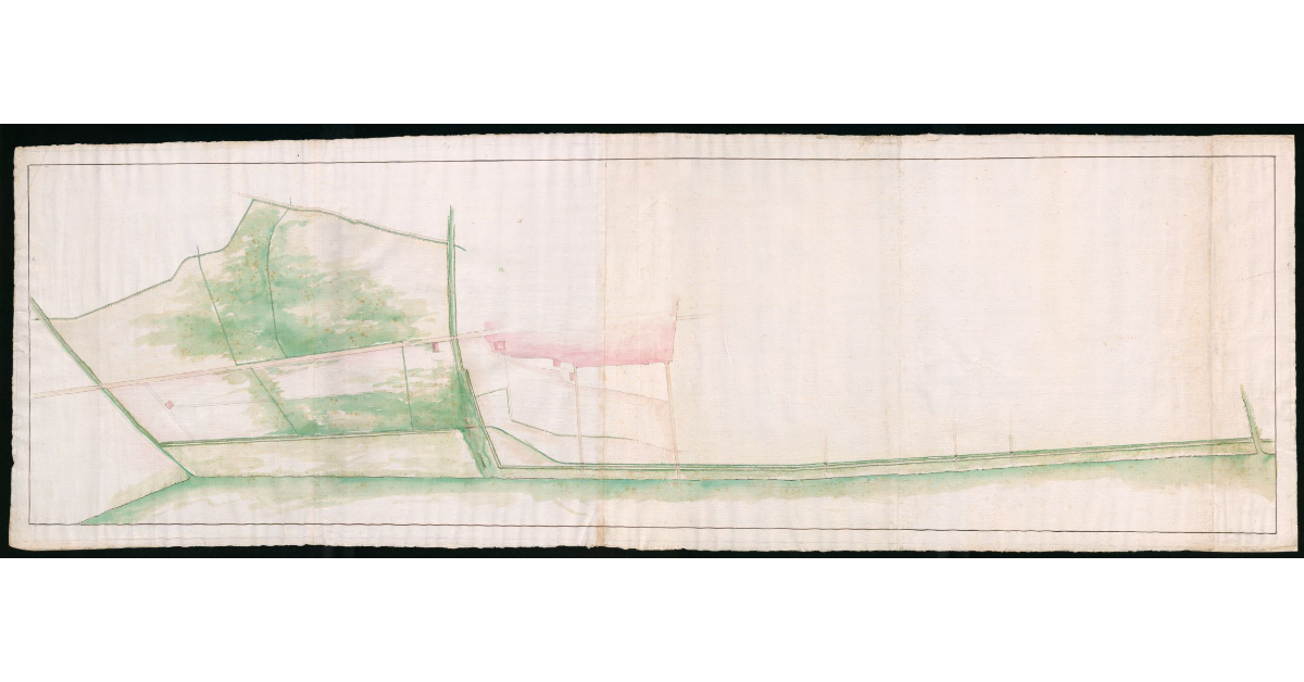 [Disegno schematico di un settore di territorio compreso tra l'Arno e la città di Montevarchi]