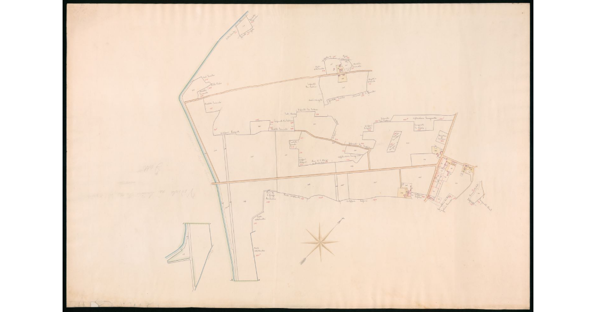 Foglio I. Sezione K [relativo ad un settore della Valdichiana suddiviso fra 5 poderi]