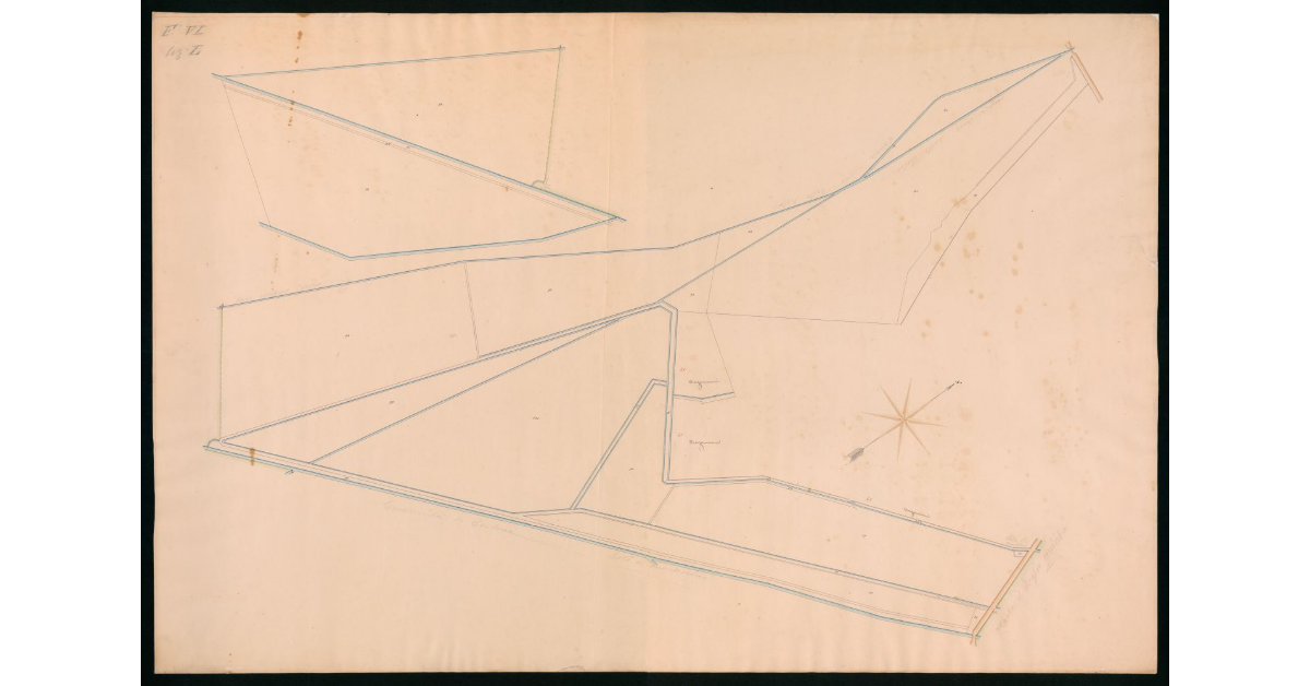 Foglio VI. Sezione L [relativo ad un settore della Valdichiana privo di case poderali]