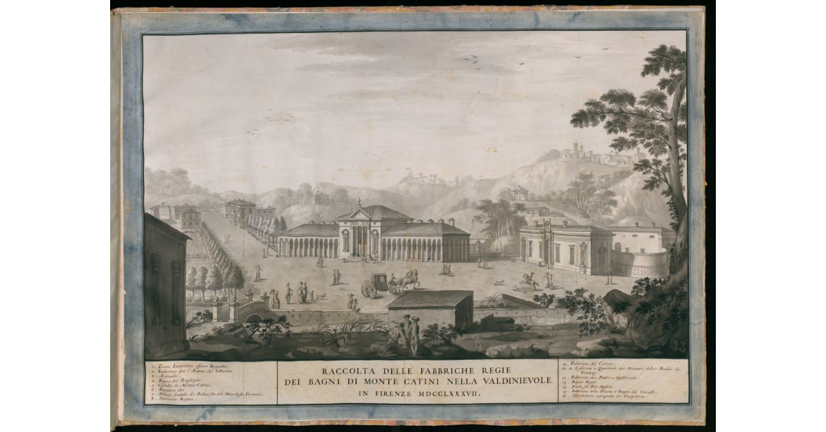 [Veduta d'insieme del nuovo complesso termale di Motecatini]