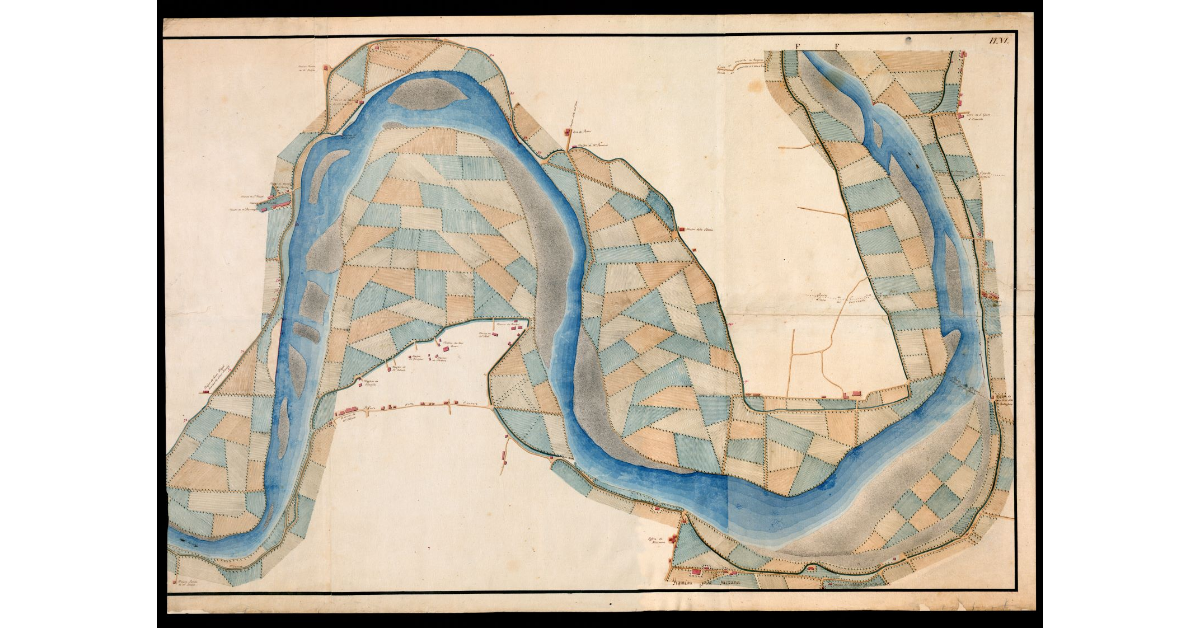 Département de la Méditerranée. Plan du Fleuve Arno