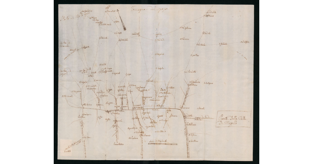 Pianta della Valle del Mugello