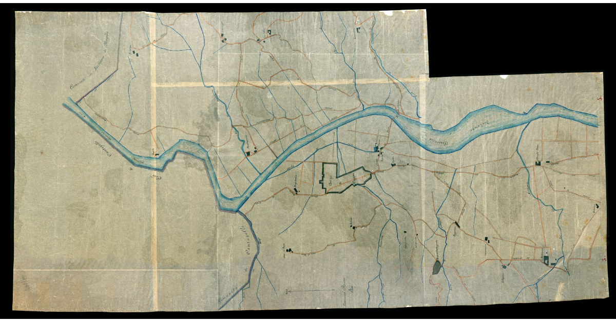 [Carta topografica del territorio di Vaiano nella comunità di Prato]