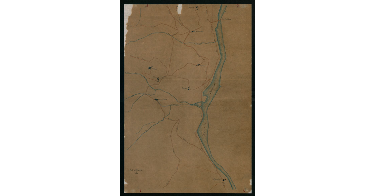 [Carta topografica del territorio di Grisciavola nella comunità di Prato]