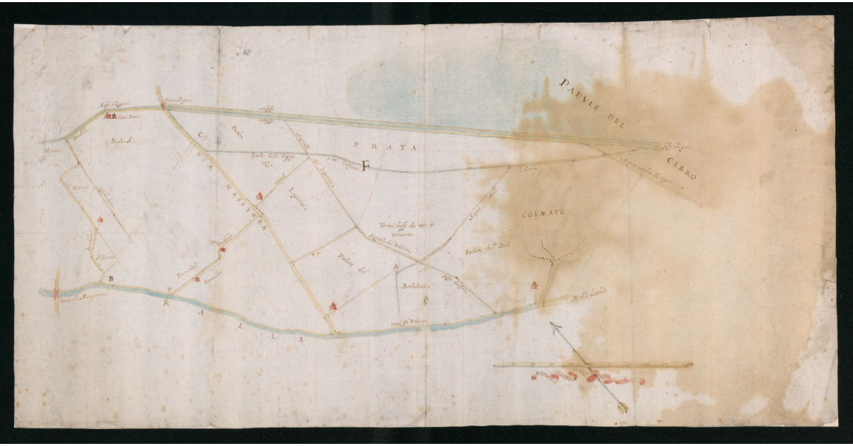 [Colmate e acquisti lungo il fosso Ralla e il padule del Cerro]