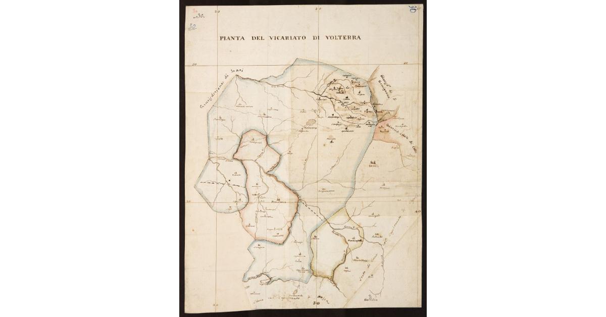 Pianta del Vicariato di Volterra