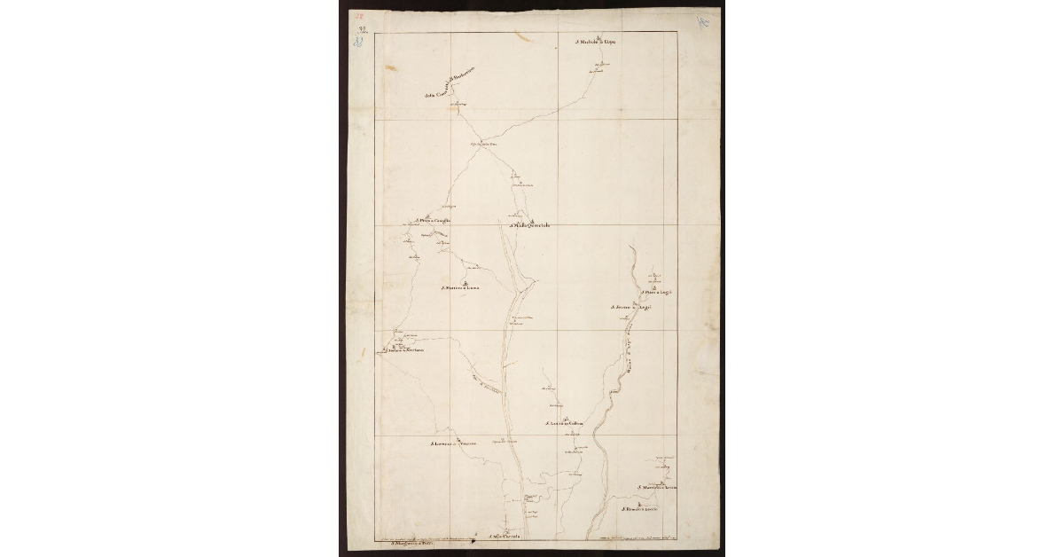 [Pianta di parte della Comunità di Calenzano]