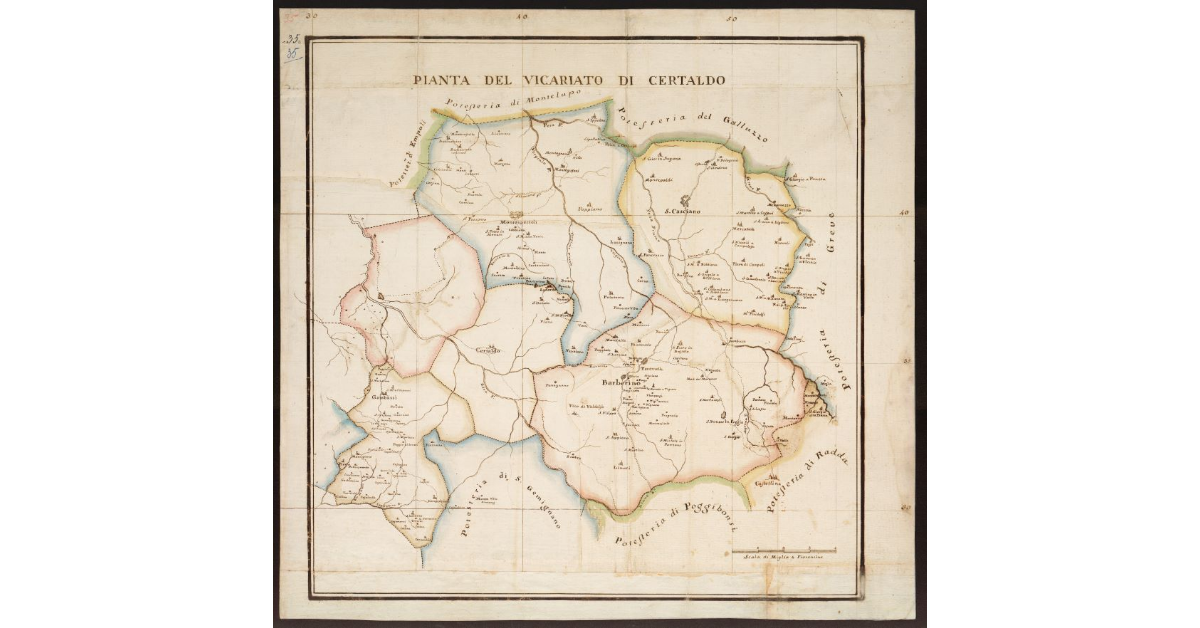 Pianta del Vicariato di Certaldo