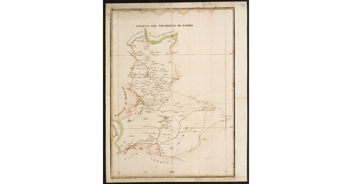 Pianta del Vicariato di Radda