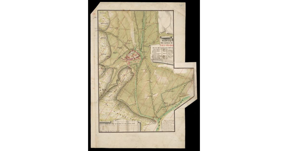 Pianta del castello di Vico Pisano