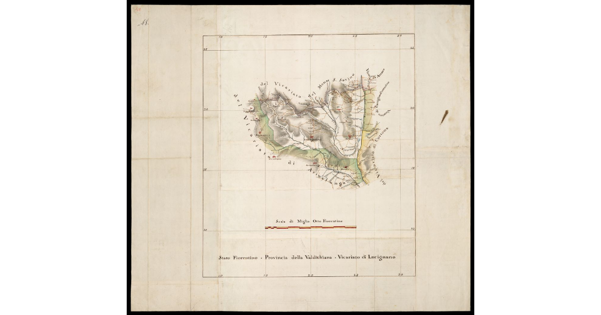 Stato Fiorentino. Provincia della Valdichiana. Vicariato di Lucignano