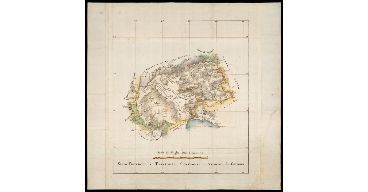 Stato Fiorentino. Territorio Cortonese. Vicariato di Cortona