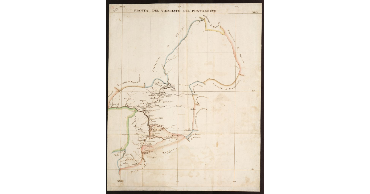 Pianta del Vicariato del Pontassieve