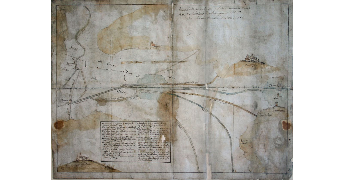 Pianta delle Capitolazioni del 1607 stabilita il 1608