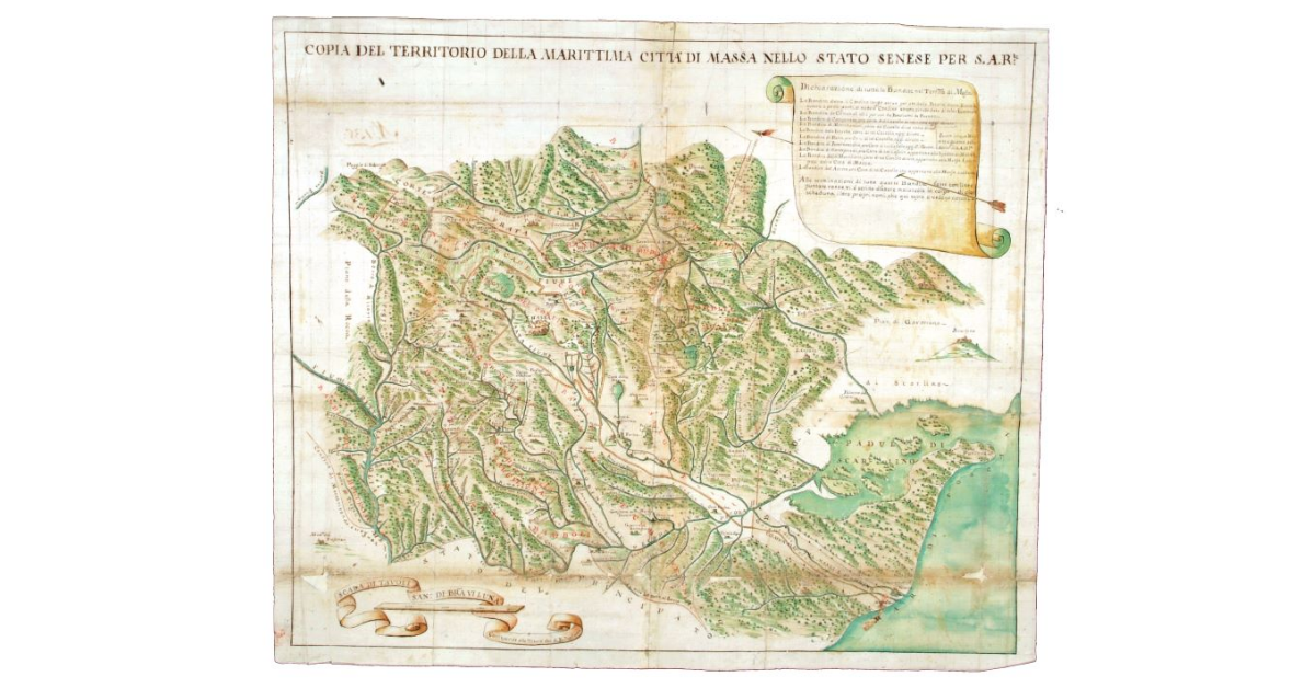 Copia del territorio della Marittima Città di Massa nello Stato Senese per Sua Altezza Reale