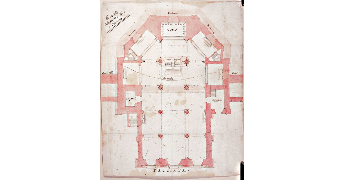 [Pianta del Duomo di Pienza]