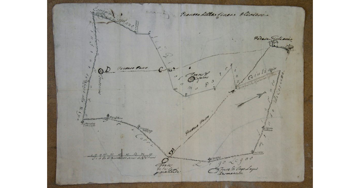 Pianta della linea Olivieri